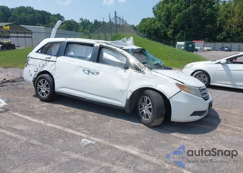 2012 Honda Odyssey Exl из США, поврежденный, VIN 5FNRL5H61CB033681